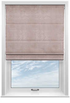 Odessa Velvet, Mauve - Twist&Fit Roman Blind